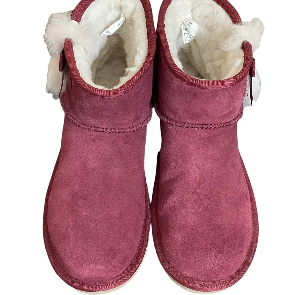 New‎ Koolaburra By Ugg Boots burgundy Victoria ankle size 7